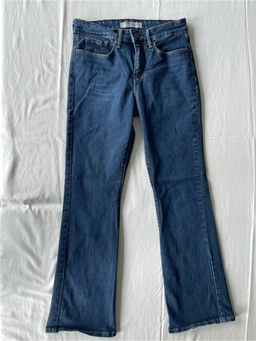 Signature by Levi Strauss Dark Blue Flare Jeans